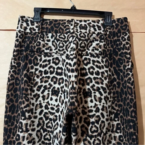 Veronica Beard | Lago Trouser Pants Tailored Pintuck Leopard Print Size 10 - Picture 10 of 12